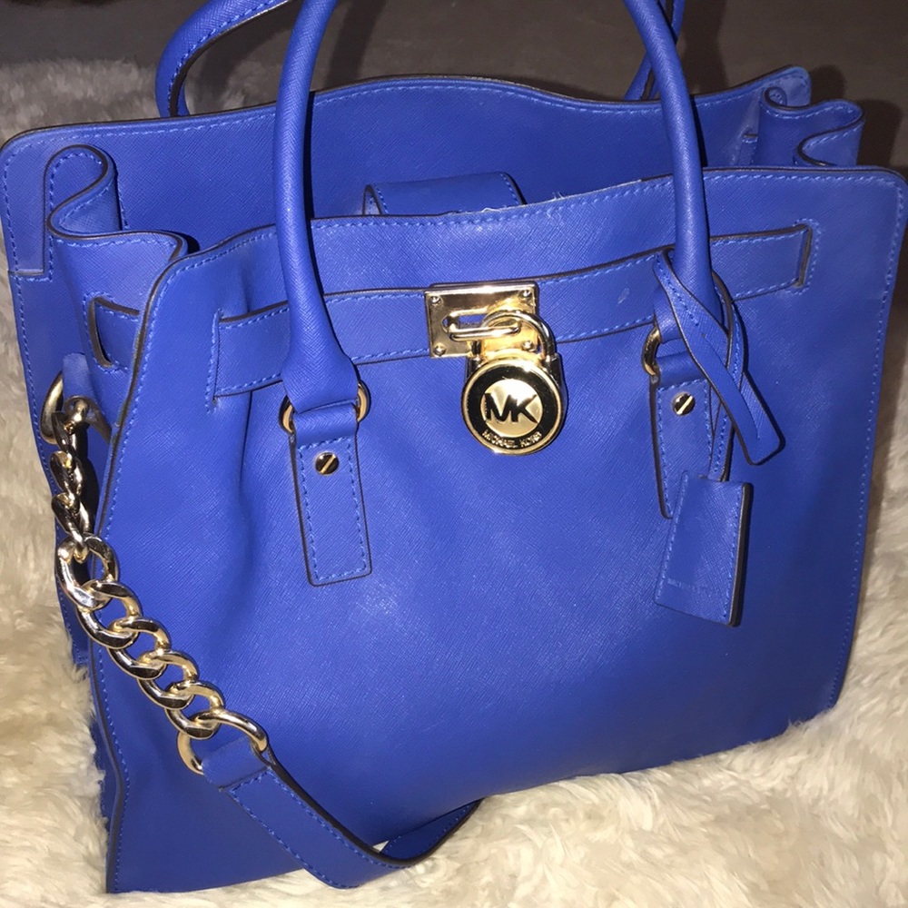 Michael Kors Cobalt Blue Hamilton Handbag